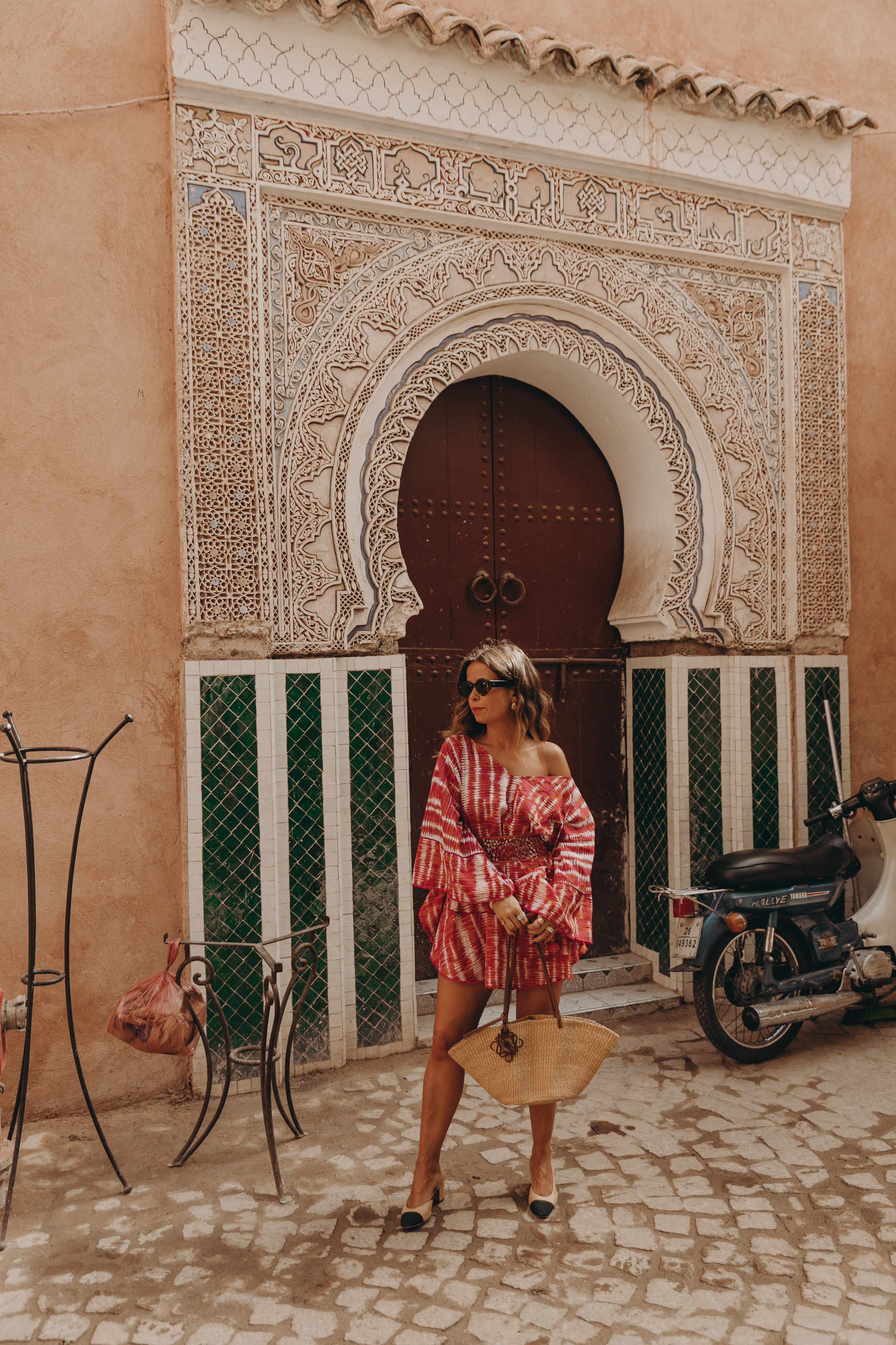 Sara from Collage Vintage at the medina of Marrakech